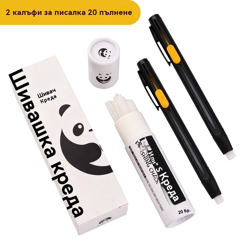 [20/40 броя] ✍️✂️Химикалка марка Panda, калъф за шивачи, материал за рязане, позициониране, маркиране, тебешир, изчезва при високи температури.