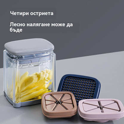 🍎🥝🍓 Многофункционална преса за зеленчуци за домакинство, специално предназначена за рязане на пържени картофи и картофи (7 см)