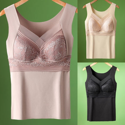 ❤️【40-100kg】3 броя есенно-зимно бельо | Гъша кадифе с дантела | Поддържа и предпазва гърдите ✅Предпазва от увисване на гърдите ❤️