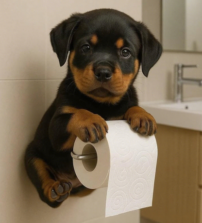 🐕🐕【Купете едно, вземете второ безплатно】Сладък държач за тоалетна хартия с тема кученце