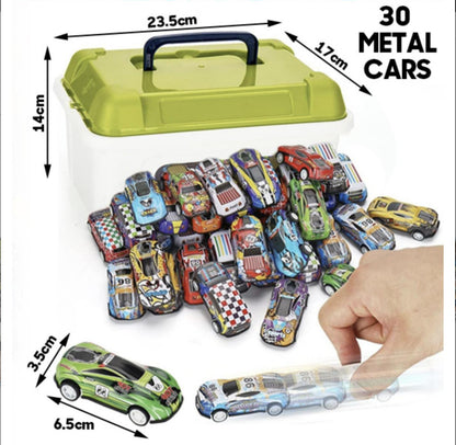 🥳🎁【30 части】Цветни детски колички с кутия за съхранение!