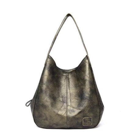 💖👜💖Нова чанта за през рамо с голям капацитет, изработена от мека кожа - многофункционална, модна дамска чанта