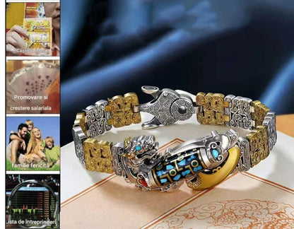 Nouă ochi dzi margele brățară brățară curajos bărbați tranzit retro personalitate maree