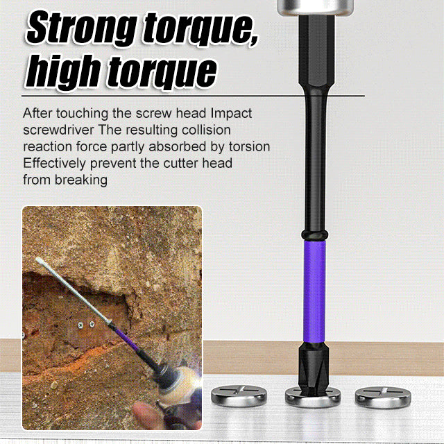 ⚒⚒【Комплект от 6 - Включва основа/25+50+65+70+90+150 мм】Подобрена висока твърдост и силен магнитен бит