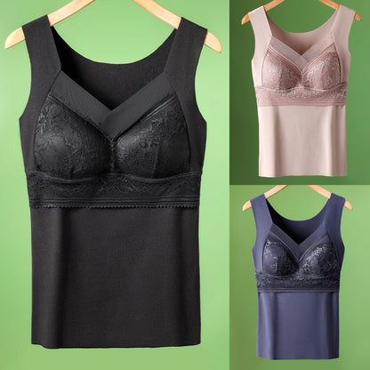 ❤️【40-100kg】3 броя есенно-зимно бельо | Гъша кадифе с дантела | Поддържа и предпазва гърдите ✅Предпазва от увисване на гърдите ❤️