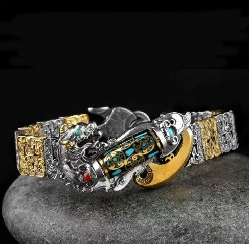 Nouă ochi dzi margele brățară brățară curajos bărbați tranzit retro personalitate maree