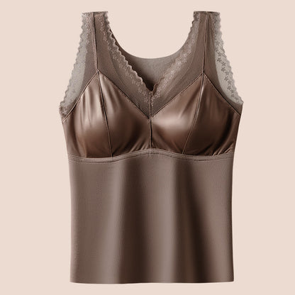 🥰🔥【купи продукт, вземи друг безплатно】Термо потник с вградени подплънки за сутиен, безшевен и с прилепнала кройка