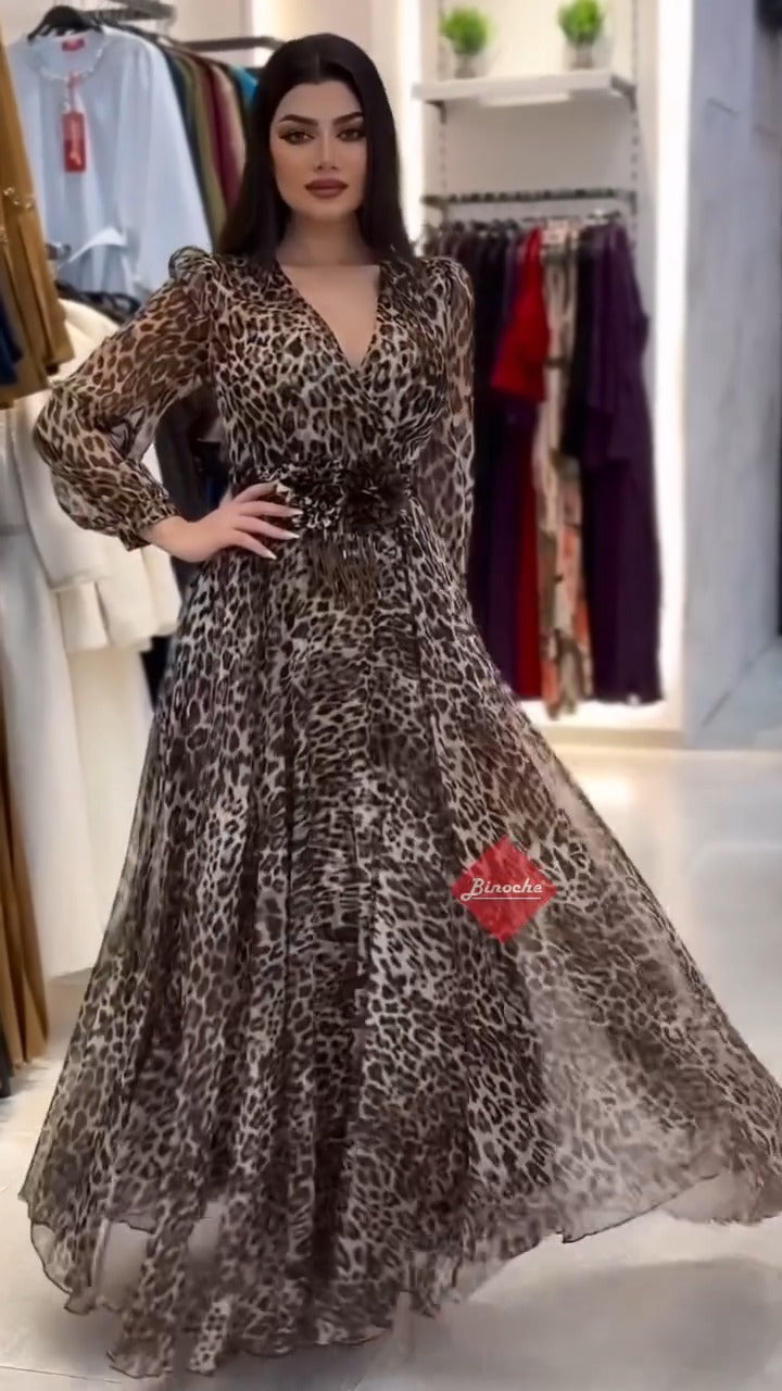 😍🎉【S-5XL】Шифонена пола с щампа, нова през 2025 г.