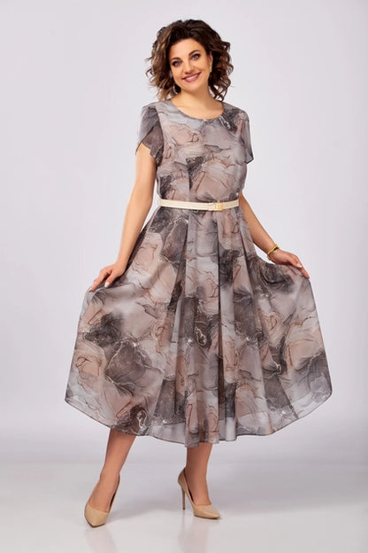 🔥😍💥49% отстъпка💥🥰【S-5XL】Нова и елегантна висококачествена шифонена рокля