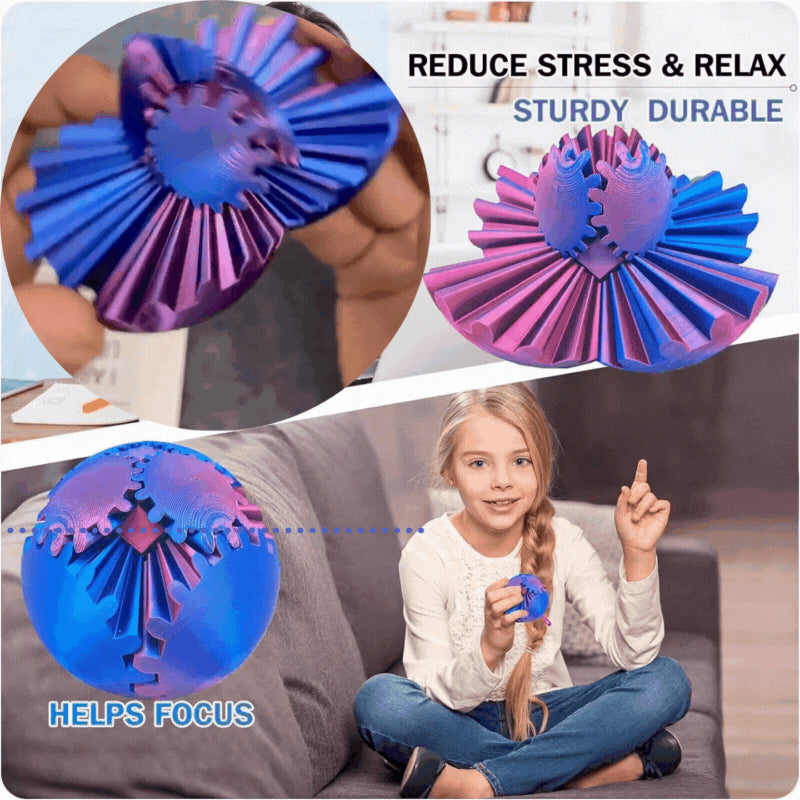 Купете 2, вземете 2 безплатно 🎁 Стиймпънк въртящо се чудо - fidget (зъбна топка)