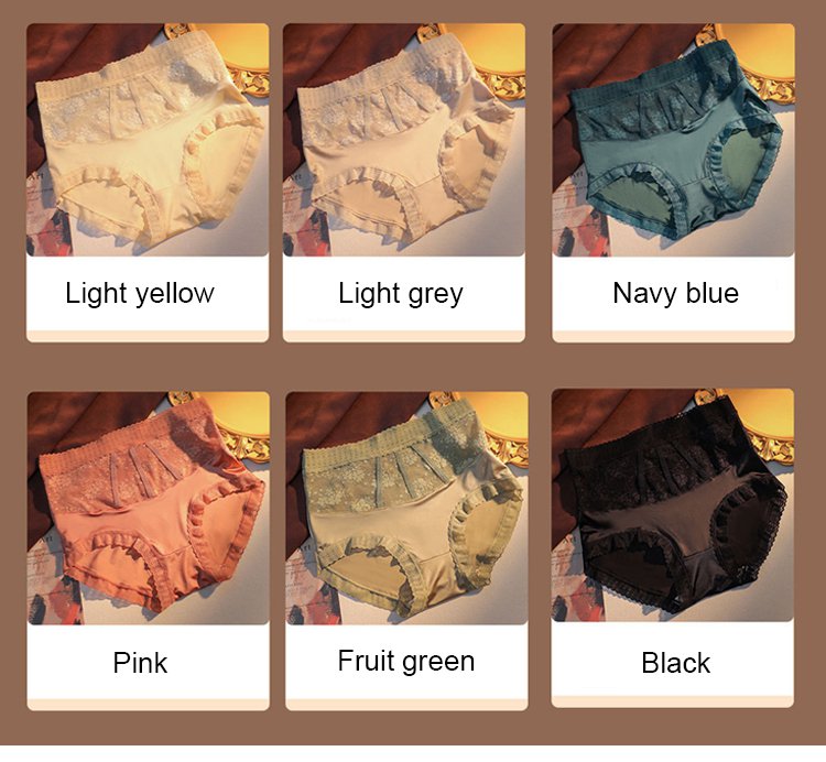✨✨✨【Купете 1 комплект, вземете 1 комплект безплатно】【6/12 части】Удобни и дишащи дамски гащи с висока талия